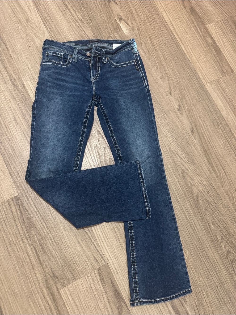 Silver Jeans Dark Blue Bootcut Jeans